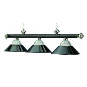 3 LT-54" BILLIARD LIGHT-BLACK CHROME & CHROME