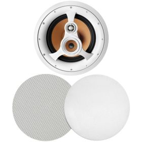 Acoustech(R) H310C 10-In. Indoor 3-Way In-Ceiling Speaker, 250 Watts, White