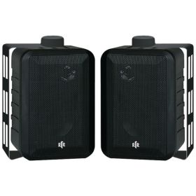 RtR(R) Series RTRV44-2 4-In. Indoor/Outdoor Weather-Resistant Speakers, 100 Watts (Black)