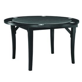 48" FOLDING GAME TABLE - BLACK