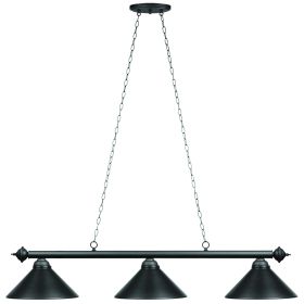 54" 3LT BILLIARD LIGHT- MATTE BLK/MB