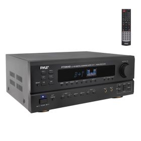 Bluetooth(R) 5.1-Channel Home Stereo Karaoke Receiver with Built-in Preamp, PT588AB