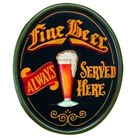 PUB SIGN-FINE BEER-23.5"H