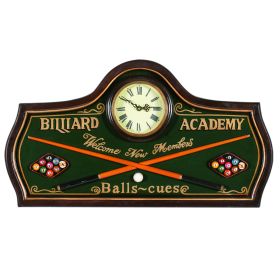 BILLIARD ACADEMY CLOCK