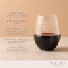 Scattered Snowflakes Stemless Wine Glass by Twine