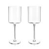 Laurel Crystal White Wine Glasses Viski