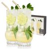 Deco Crystal Highball Glasses by Viski