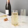 Faceted Crystal Stemless Champagne Flutes by Viski