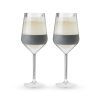 Wine FREEZE Stemmed in Gray (set of 2)  by HOST