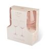 Rose Crystal Red Wine Glass Set by Twine