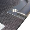 INO Design 96Inch Oval Black Speed Cloth Surface Wooden Texture Racetrack Poker Table With Metal Chip Tray