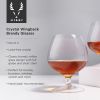 Crystal Wingback Brandy Glasses by Viski