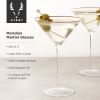 Meridian Crystal Martini Glasses Viski