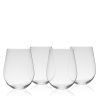 Vino Stemless Red Wine Glass by True set of 4