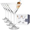 Reserve Milo Crystal Martini Glasses By Viski (set of 4)