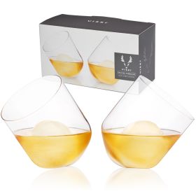 Rolling Crystal Whiskey Tumblers by Viski