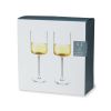 Laurel Crystal White Wine Glasses Viski