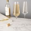 Angled Crystal Champagne Flutes by Viski