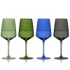 Reserve Nouveau Crystal Wine Glasses in Seaside Viski