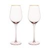 Rose Crystal White Wine Glass Set by Twine