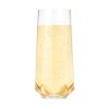 Faceted Crystal Stemless Champagne Flutes by Viski