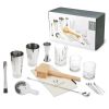 17-Piece Stainless Steel Barware Set in Silver Viski