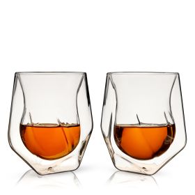 Alchemi Double-Walled Aerating Tumbler by Viski (set of 2)