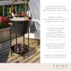 Black Beverage Tub with Stand & Tray by Twine Living