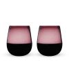 Rosado Recycled Stemless Wine Glass Set by Twine Living