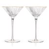 Meridian Crystal Martini Glasses Viski