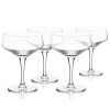 Raye Angled Crystal Coupe Glasses Viski