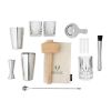 17-Piece Stainless Steel Barware Set in Silver Viski