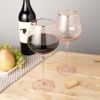 Rose Crystal Red Wine Glass Set by Twine