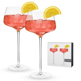 Angled Crystal Amaro Spritz Glasses by Viski