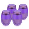 Wine FREEZE Cooling Cup in Translucent Purple Set of 4 by HOST