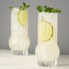 Deco Crystal Highball Glasses by Viski