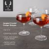 Raye Angled Crystal Coupe Glasses Viski