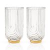 Deco Gatsby Crystal Highball Glasses Viski