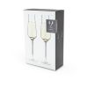 Angled Crystal Champagne Flutes by Viski