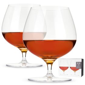 Crystal Wingback Brandy Glasses by Viski