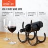 Horseshoe 3 Bottle Metal Wine Rack by Foster & Rye