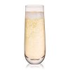 Stemless Champagne Flutes by True Set of 8