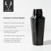 Titanium Cocktail Shaker in Black Viski