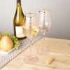 Rose Crystal White Wine Glass Set by Twine