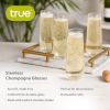 Stemless Champagne Flutes by True Set of 8