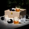 8-piece Crystal Liquor Glass and Ice Sphere Wood Box Set Vis