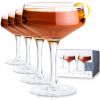 Raye Angled Crystal Coupe Glasses Viski