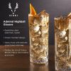 Admiral Crystal Highball Glasses Viski