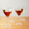 Manhattan Martini Glasses, Set of 4 by True