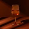 Reserve Nouveau Crystal Wine Glasses in Amber Viski